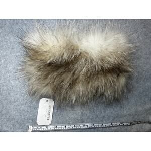 Volshebnitsa Maria Real Fox Fur Headband – Silver Fox Winter Ear Warmer Russia